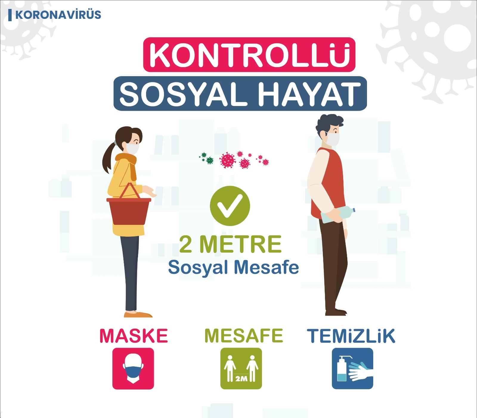 LOJİSTİK HAYATTIR; MASKE, TEMİZLİK, MESAFE KURALINA LÜTFEN UYALIM!