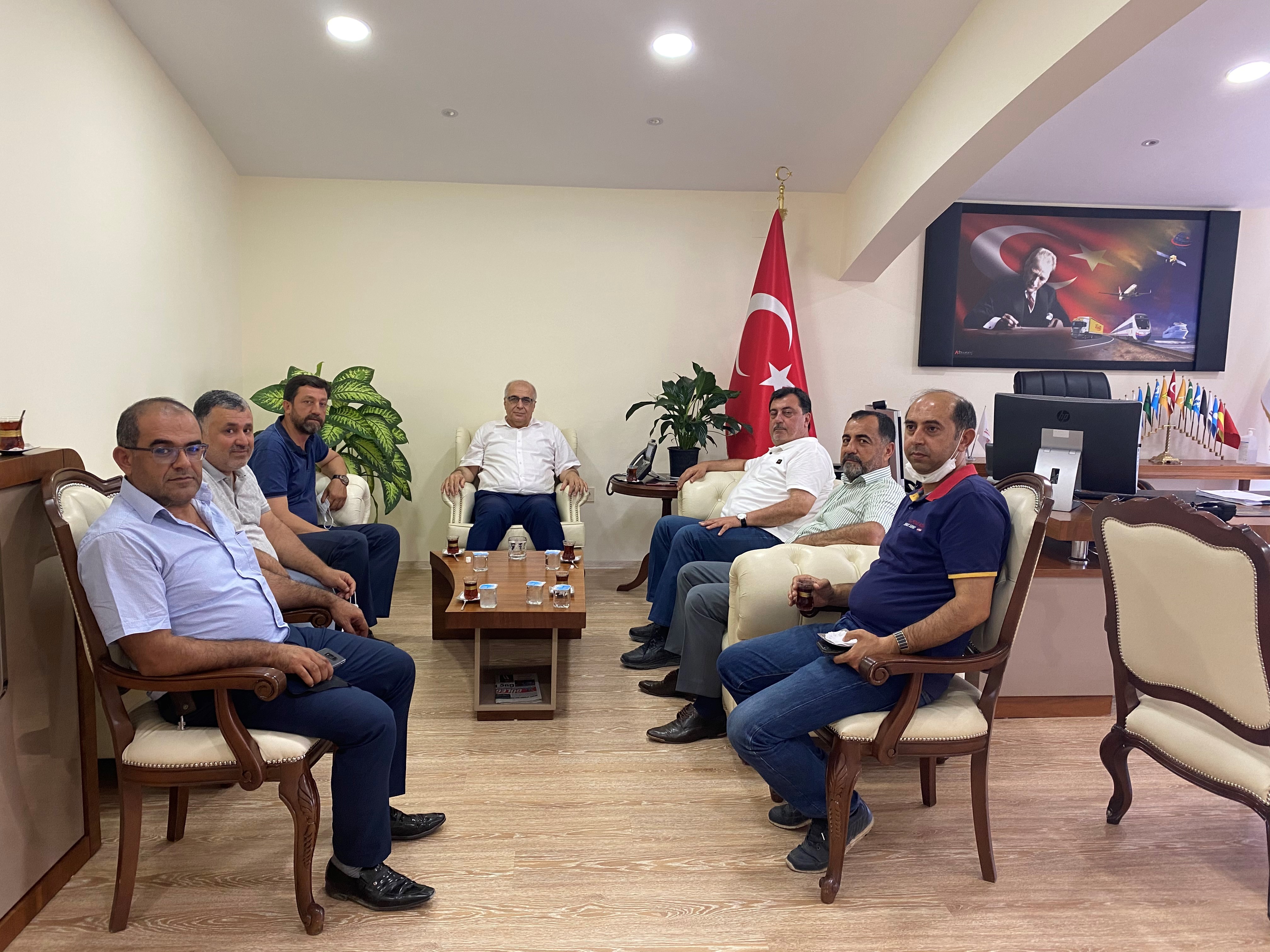 Gaziantep Çalışma Grubu Üyeleri Ulaştırma ve Altyapı Bakanlığı Gaziantep Bölge Müdürlüğünü Ziyaret Etti