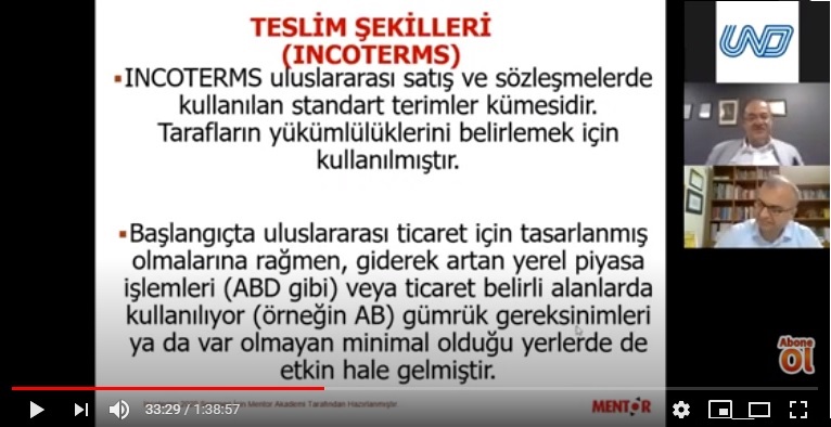 VIDEO: Dış Ticaret Teslim Şekillerinde Nakliyecinin Dikkat Etmesi Gereken Hususlar Webineri Yapıldı