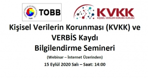 Kişisel Verilerin Korunması (KVKK) ve VERBİS Kaydı  Bilgilendirme Semineri