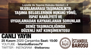 İstanbul Barosu Çevrimiçi Seminerine Davet