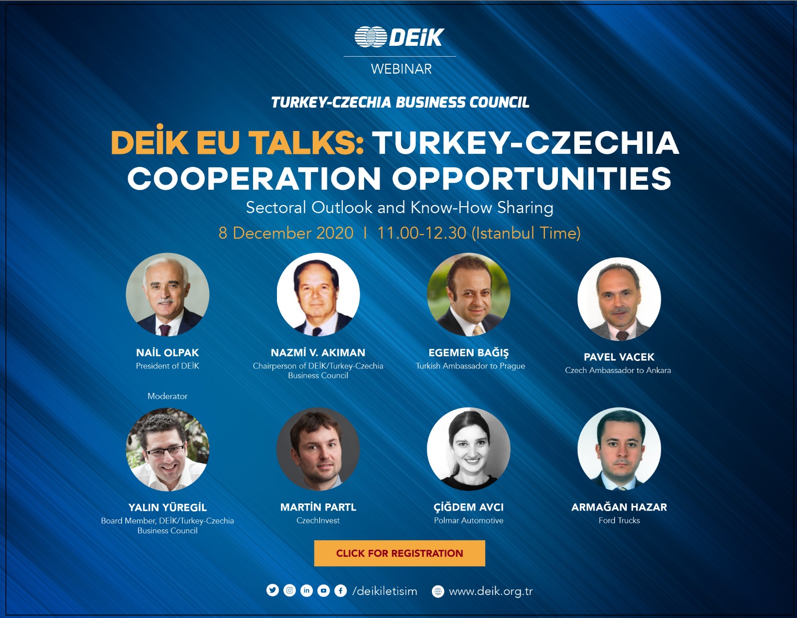 DEİK EU Talks: Türkiye-Çekya İş Birliği Fırsatları Webinarı