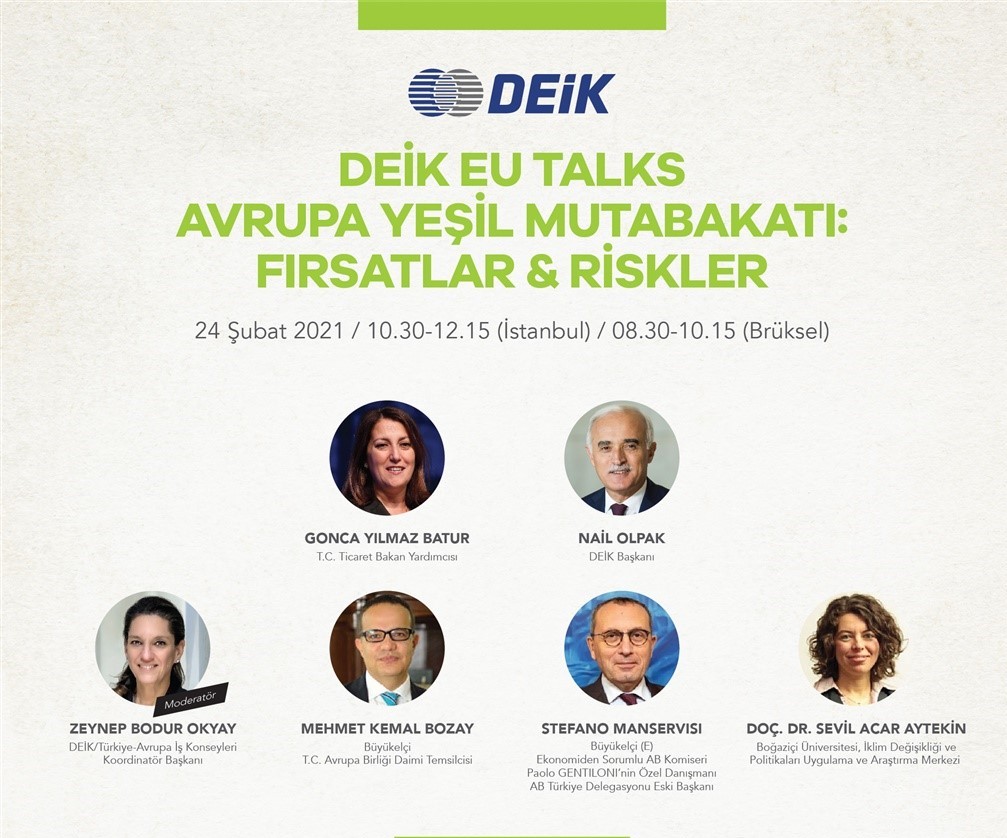Deik EU Talks Avrupa Yeşil Mutabakatı: Fırsatlar & Riskler Webinarı