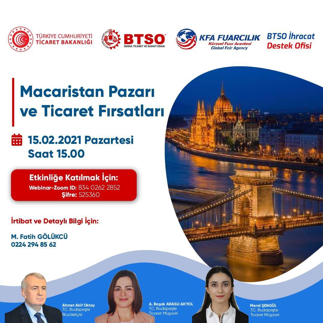 Macaristan Pazarı ve Ticaret Fırsatları Webinarı