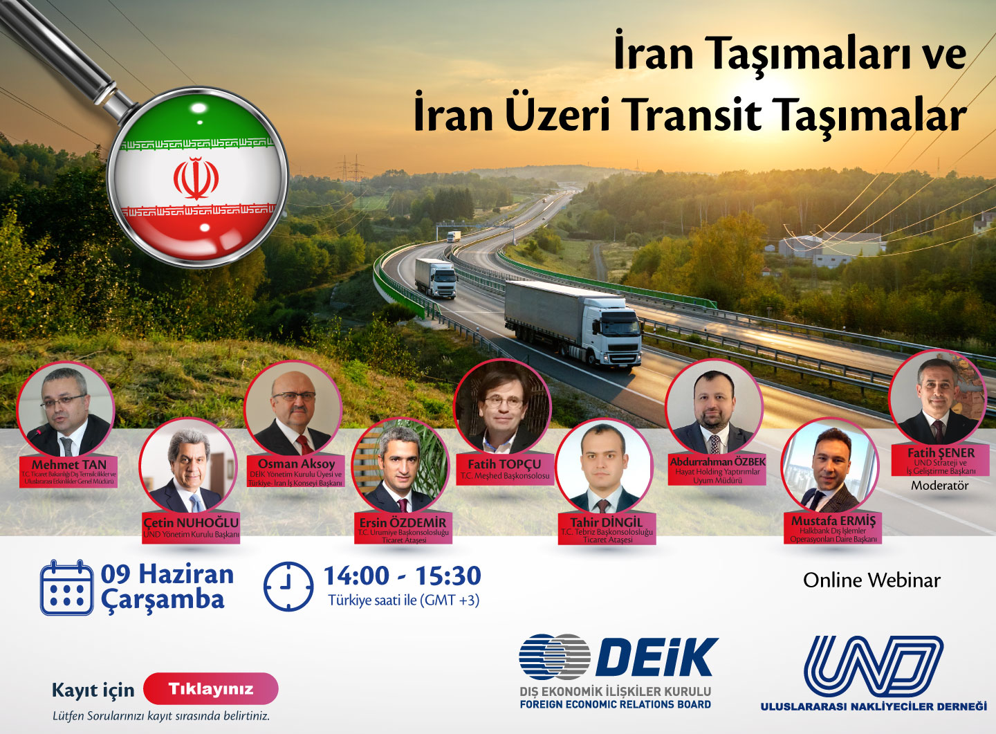 WEBINAR: İran Taşımaları ve İran Üzeri Transit Taşımalar | 9 Haziran 2021 - 14:00