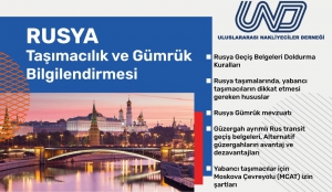 Rusya - Taşımacılık ve Gümrük Bilgilendirmesi Webinarı - 12 Temmuz Pazartesi 11:00