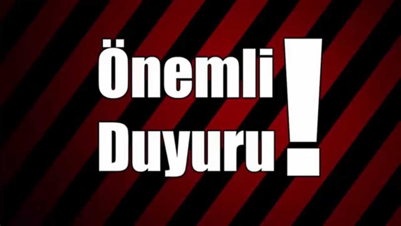 Türkgözü Gümrük Müdürlüğünün Taşınmasına Bağlı Olarak Sistem Kesintisi Olacaktır
