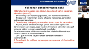 Yurtiçinde Takograf Denetimleri - Cezalar Konulu Webinar Gerçekleştirildi