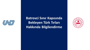 Batrovci Sınır Kapısında Bekleyen Türk Tırları Hakkında Bilgilendirme