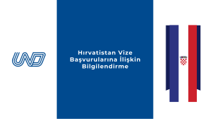 Hırvatistan Vize Başvurularına İlişkin Bilgilendirme