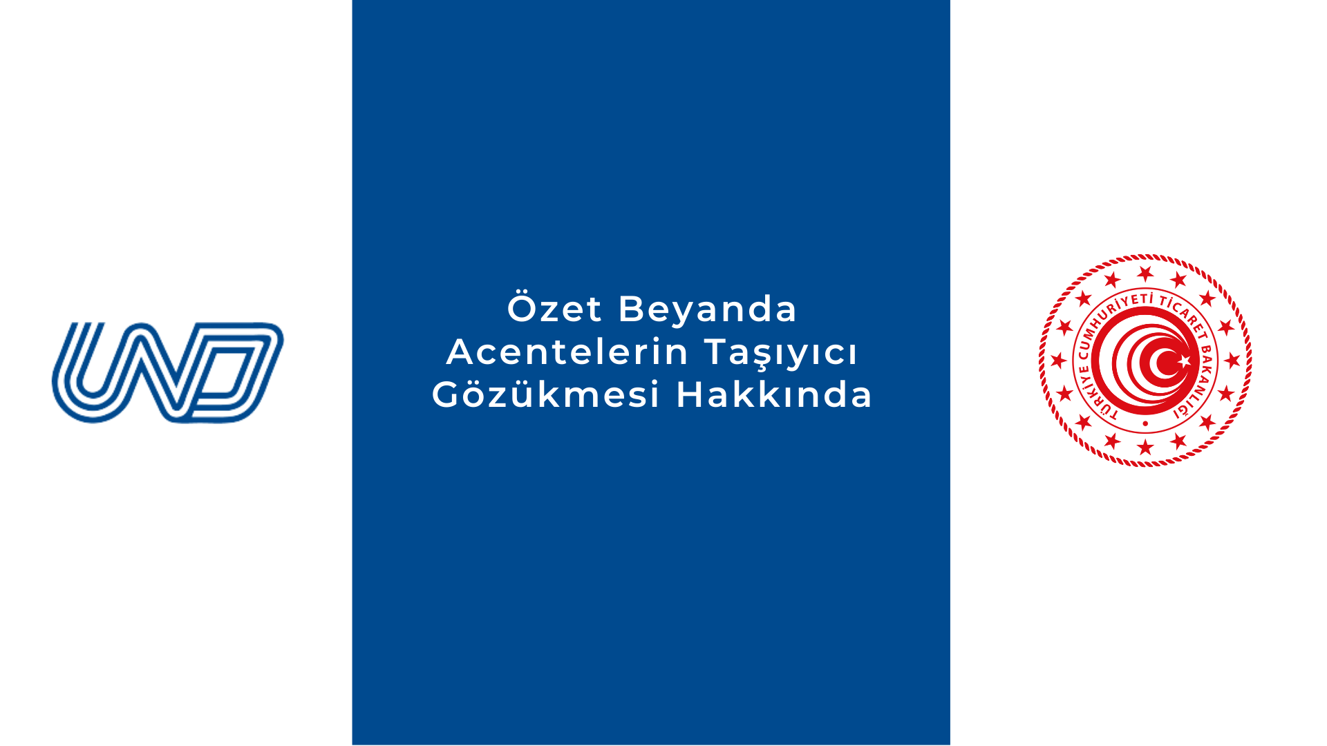 Özet Beyanda Acentelerin Taşıyıcı Gözükmesi Hakkında