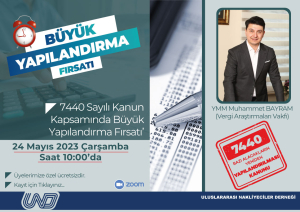 ‘7440 Sayılı Kanun Kapsamında Büyük Yapılandırma Fırsatı’ Webinar 