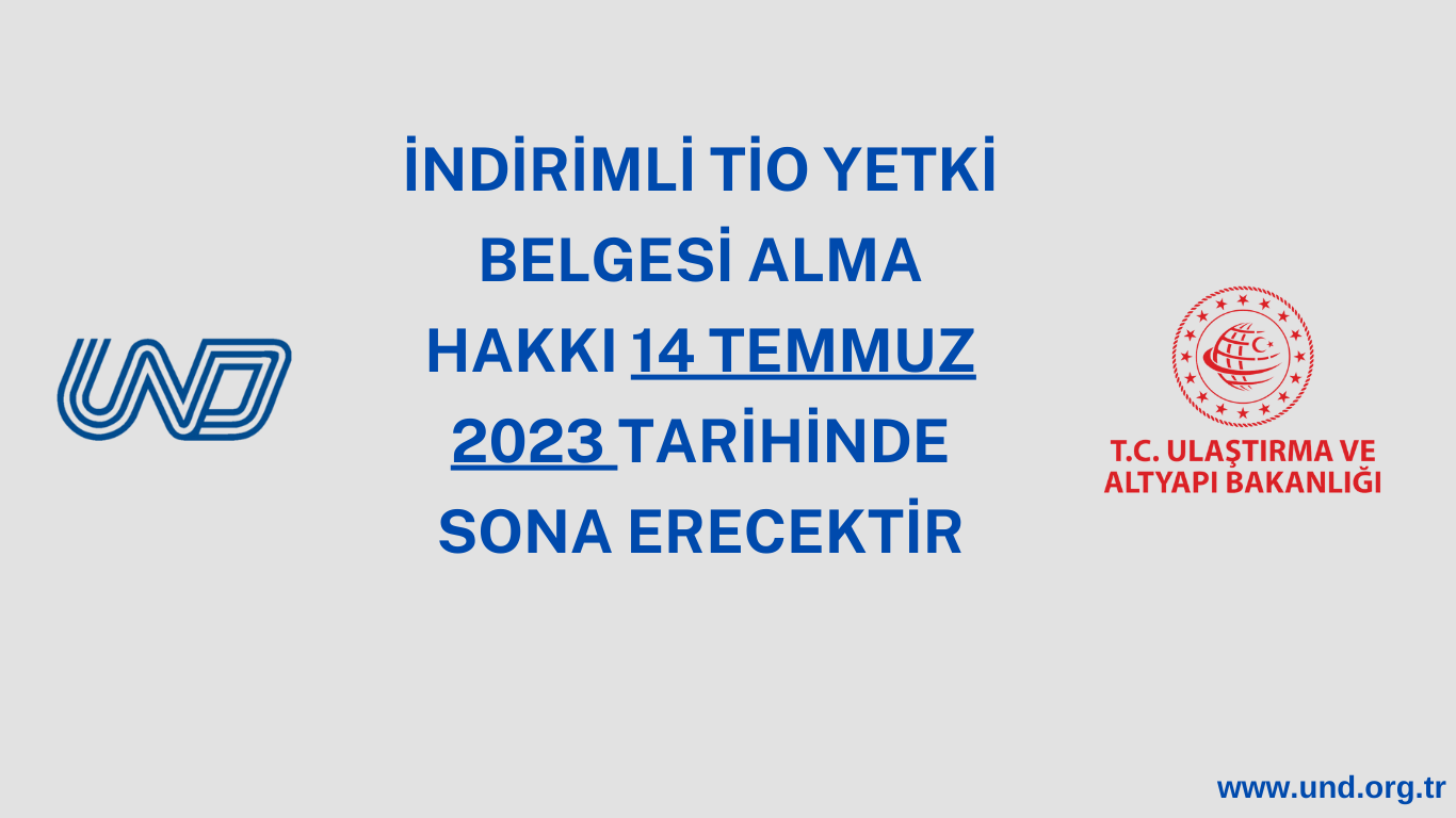 TİO Yetki Belgesi İndiriminde Son 1 Gün