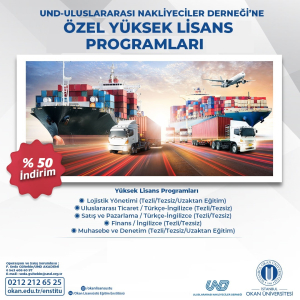 Lojistik Yönetimi ve Uluslararası Ticaret Yüksek Lisans Programı Açılıyor