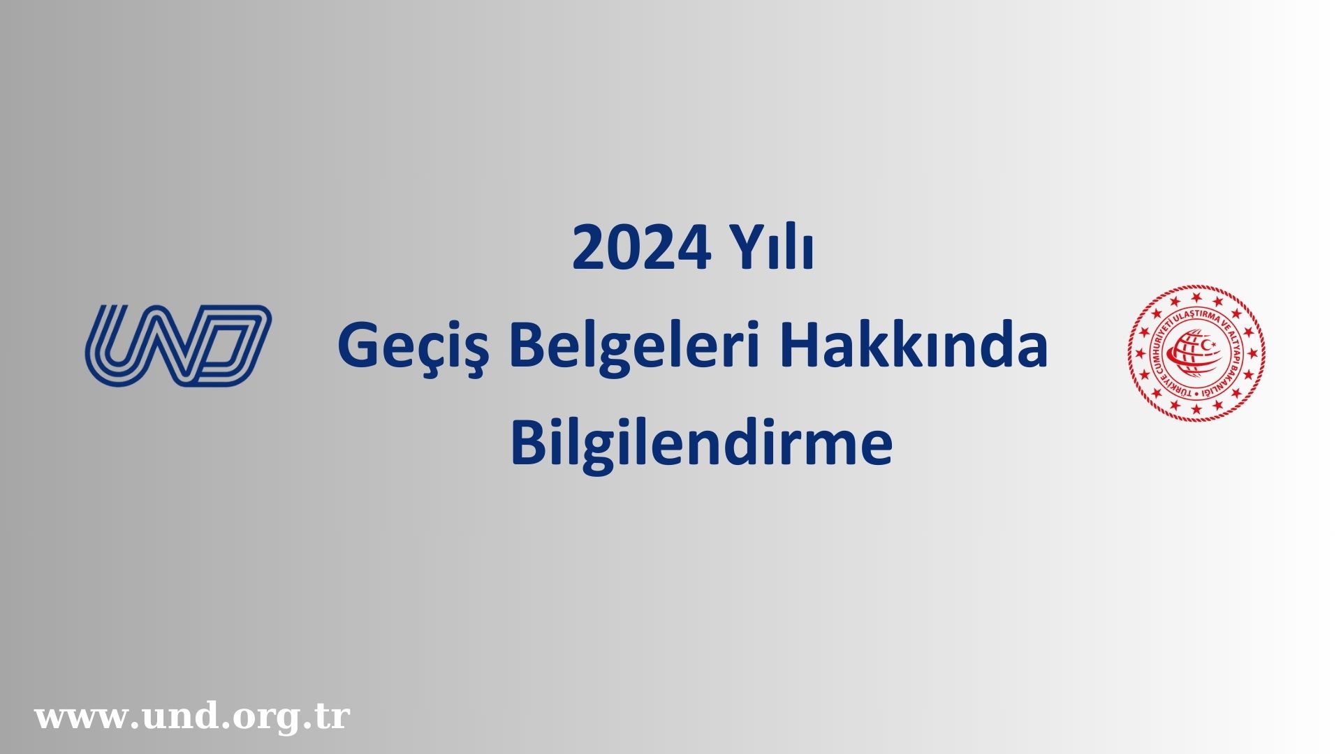 2024 Yılı Geçiş Belgeleri Hakkında Bilgilendirme