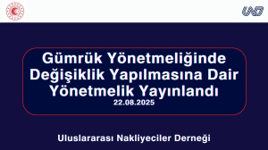 Gümrük Yönetmeliğinde Değişiklik Yapılmasına Dair Yönetmelik Yayınlandı