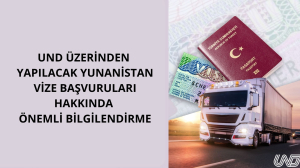  UND Üzerinden Yapılacak Yunanistan Vize Başvuru Randevuları Hakkında Bilgilendirme!