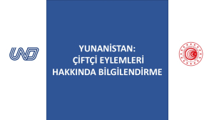 Yunanistan: Çiftçi Eylemleri Hakkında Bilgilendirme