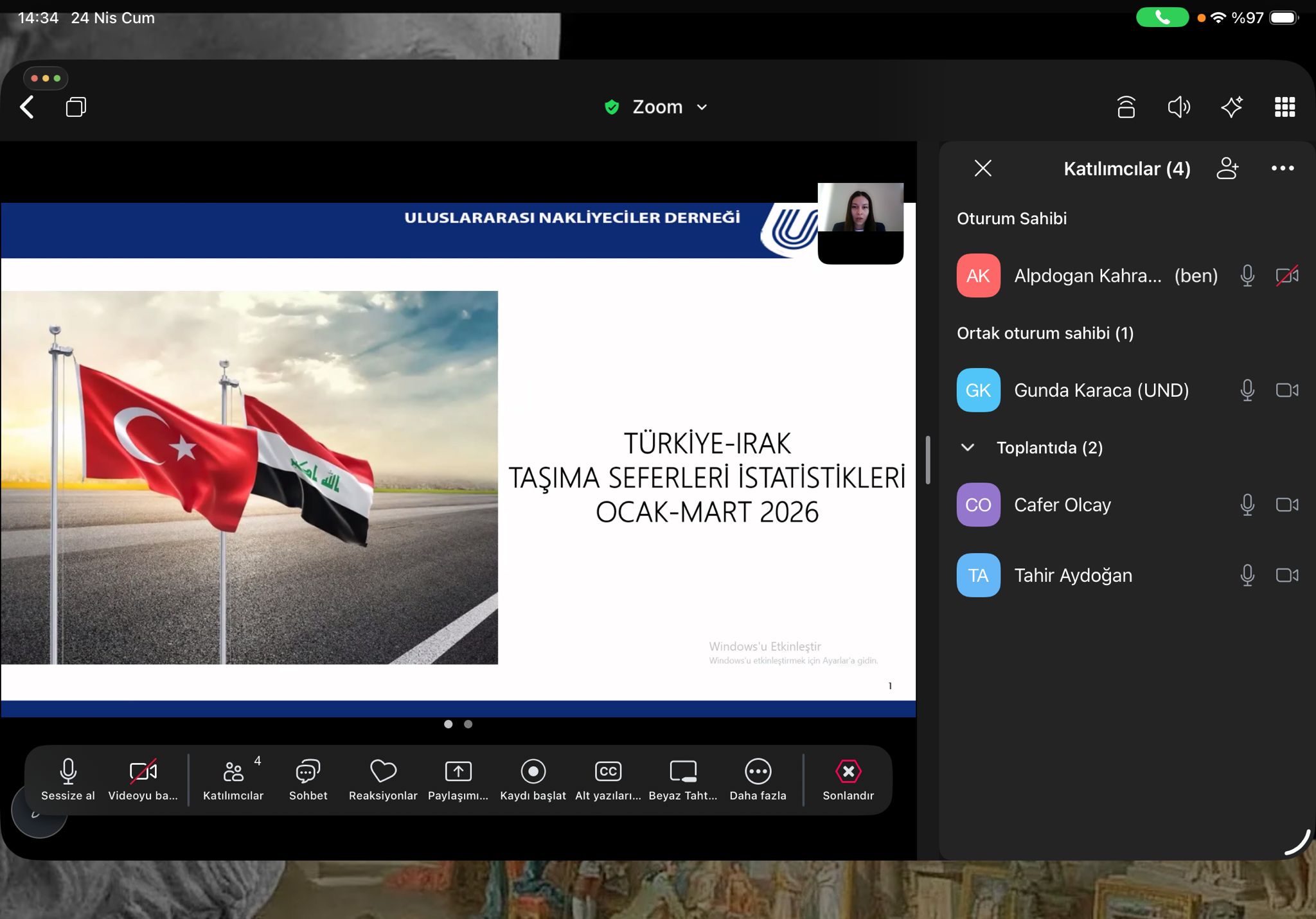 UND, Kalkınma Koridoru Ve Suriye Transit Güzergahlarına Yönelik Resmi Kurumlarımızla Istişarelerini Sürdürüyor.