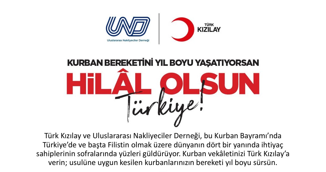 Bu Bayram Dayanışmaya UND ve Türk Kızılay İmzası