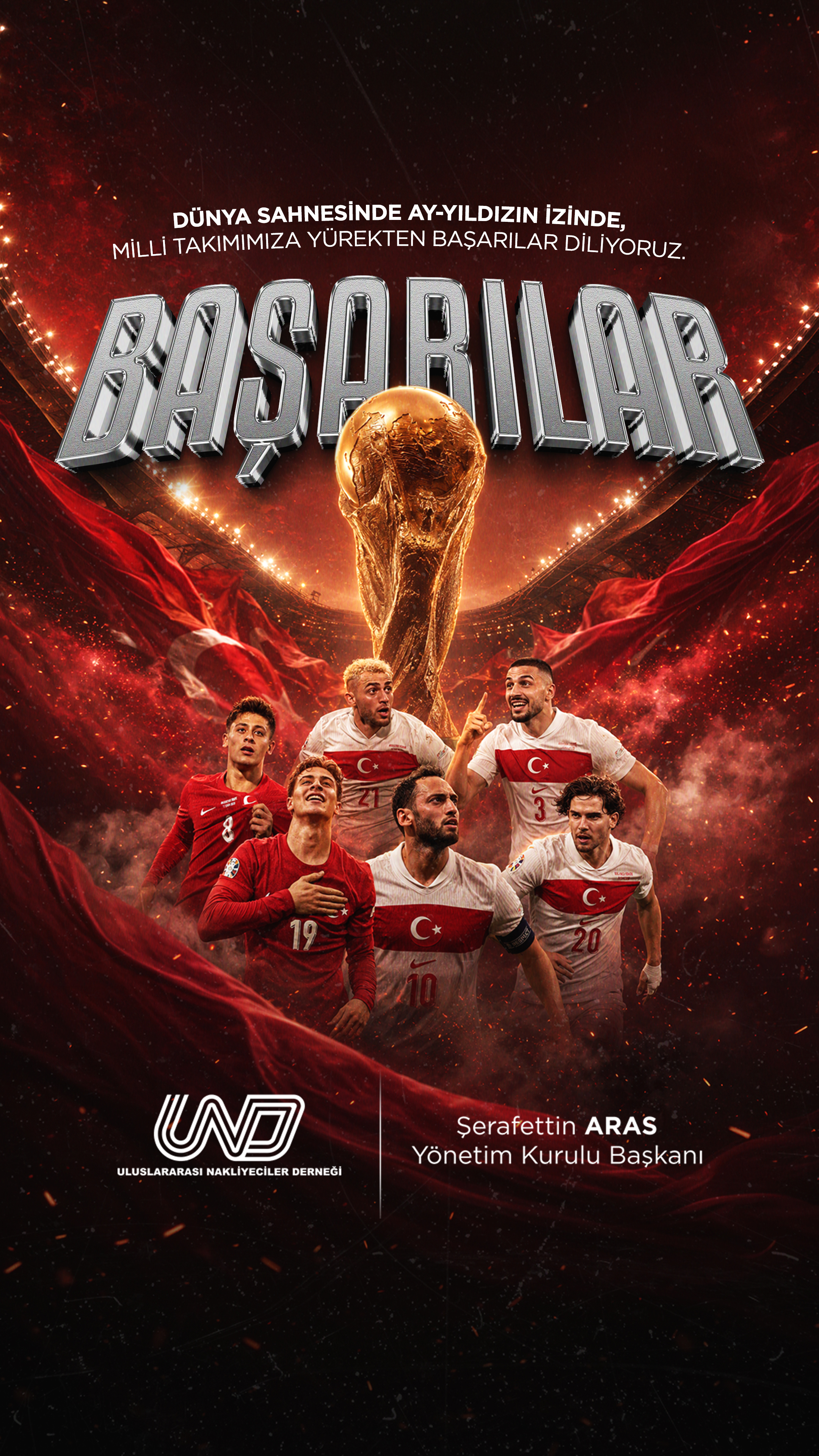 Ay-Yıldızlılarımıza Dünya Kupası Yolunda Başarılar Dileriz