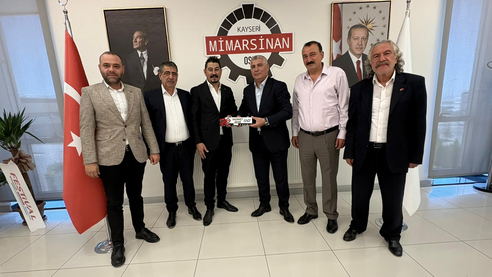 UND Heyeti, Kayseri Mimarsinan Organize Sanayi Bölgesi Başkanı Sayın Mehmet Arar’a Nezaket Ziyareti Gerçekleştirdi