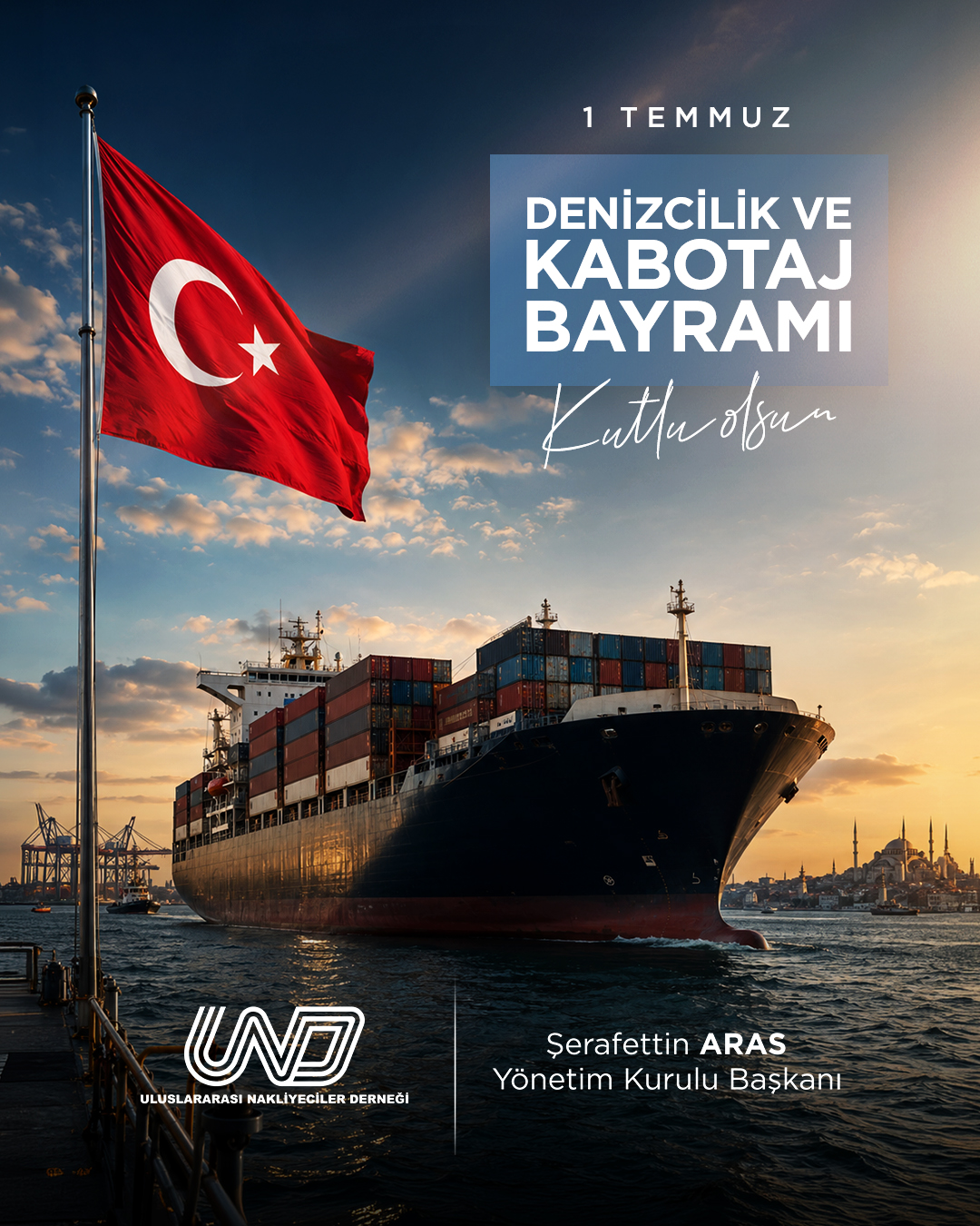 1 Temmuz Denizcilik ve Kabotaj Bayramı kutlu olsun.