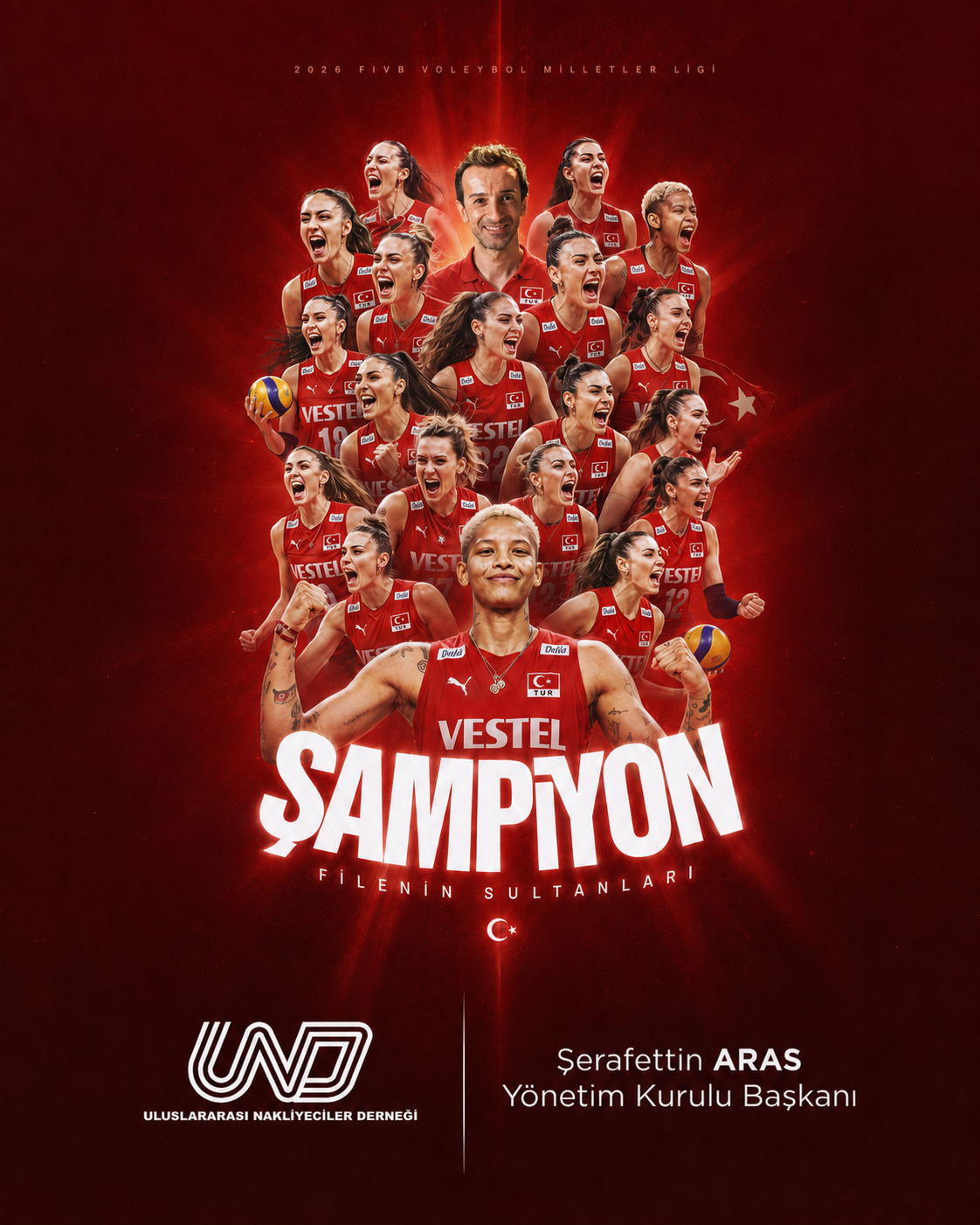 Kadın Voleybol Takımımızı Elde Ettiği Şampiyonluk Başarısından Dolayı Gönülden Tebrik Ediyoruz.