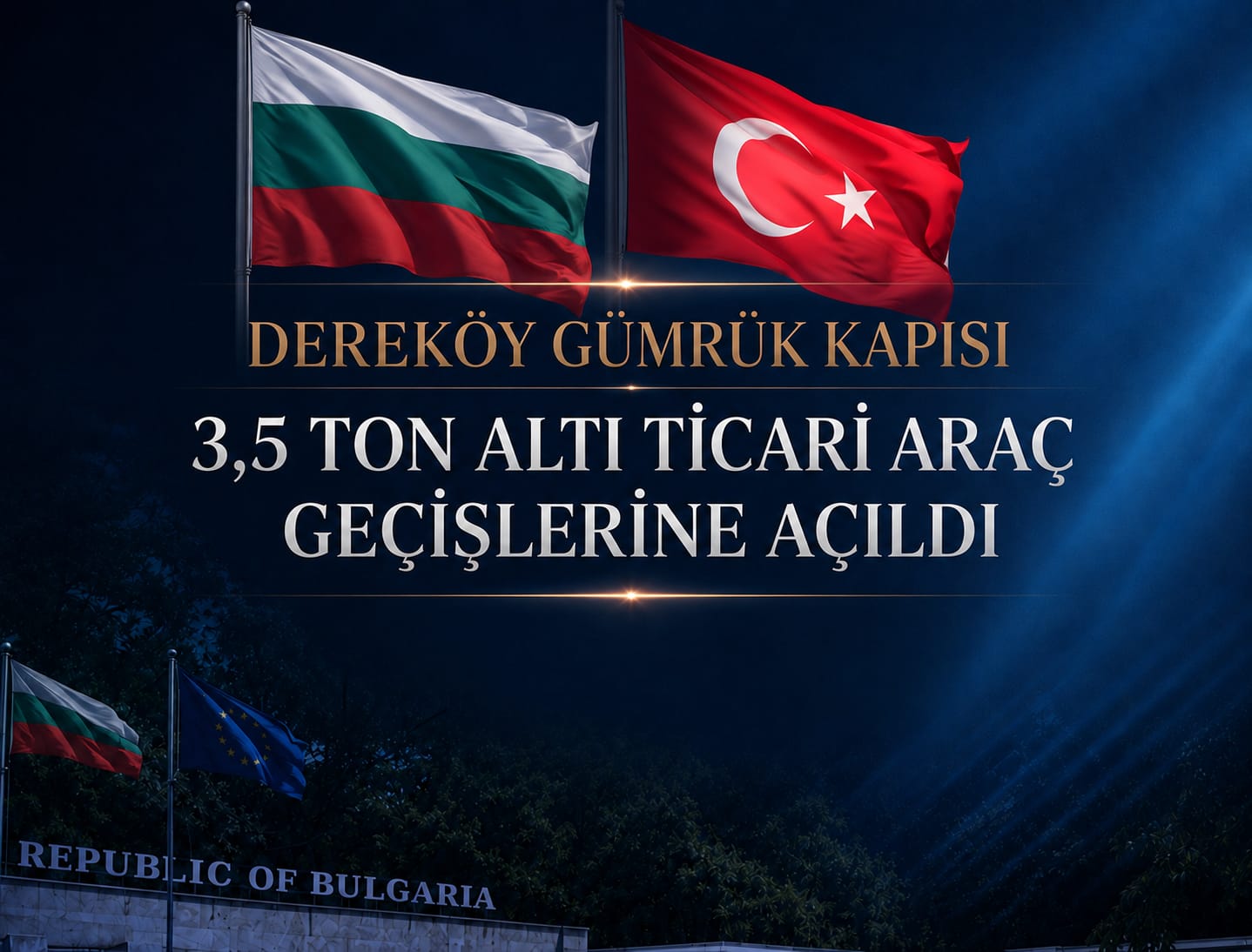 UND’nin Talebi Gerçekleşti: Dereköy Sınır Kapısı Minivan Geçişlerine Açıldı, Kapıkule ve Hamzabeyli Nefes Alacak