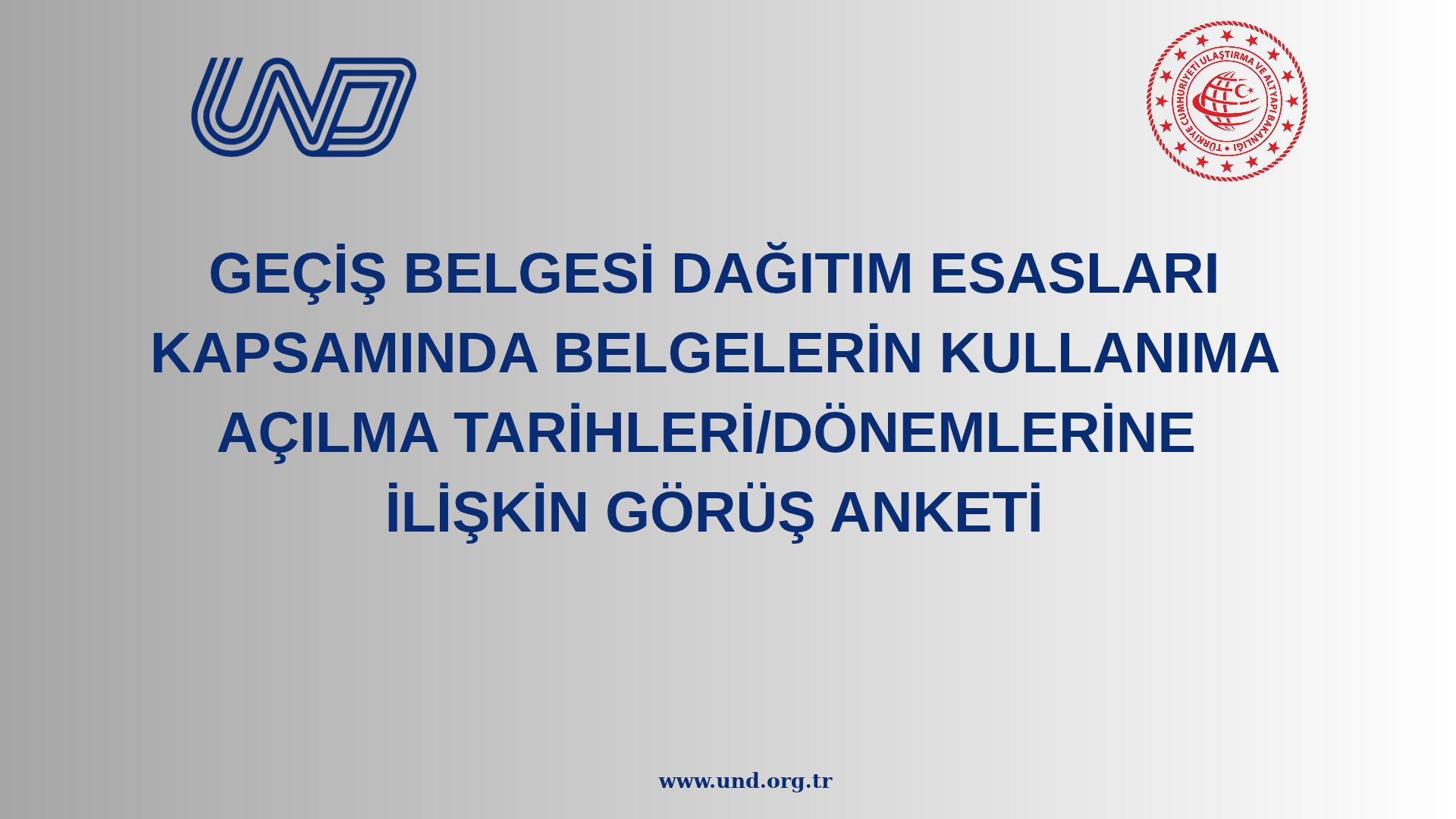 Geçiş Belgesi Dağıtım Esasları Kapsamında Belgelerin Kullanıma Açılma Tarihleri/Dönemlerine İlişkin Görüş Anketi