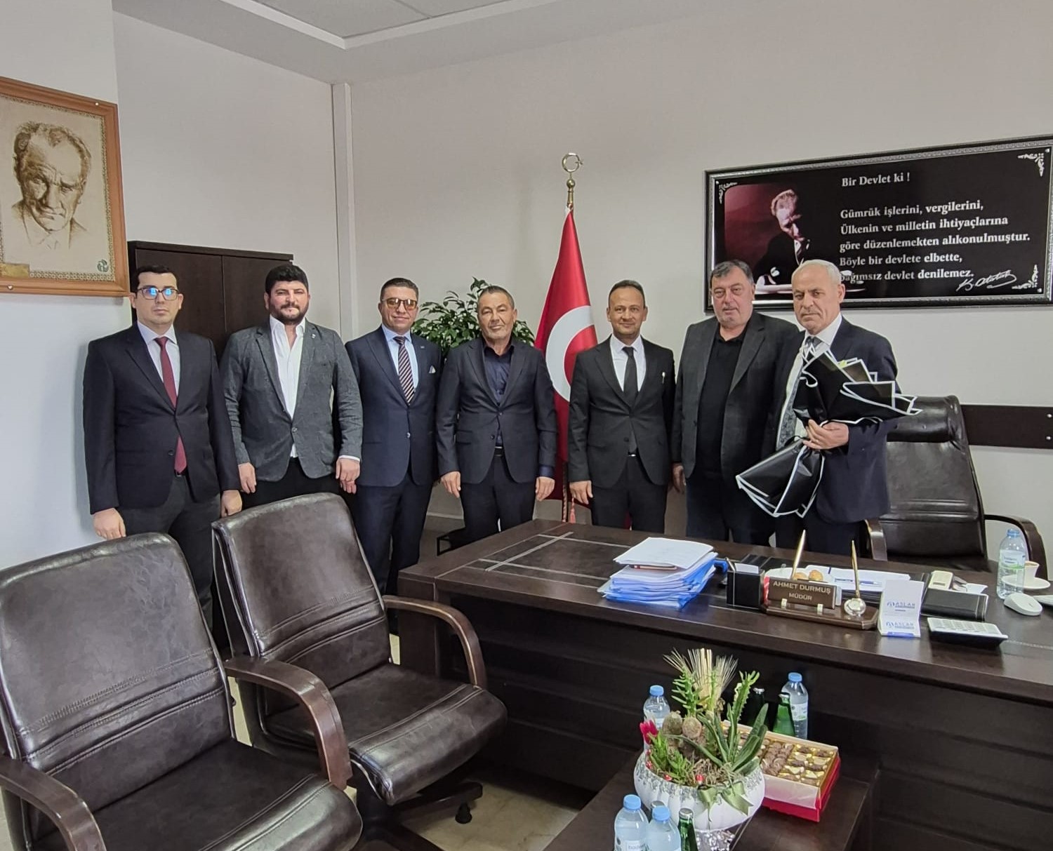 UND Heyeti, Yeni Atanan Gaziantep Gümrük Müdürü Sayın Ahmet Durmuş’a Ziyarette Bulundu