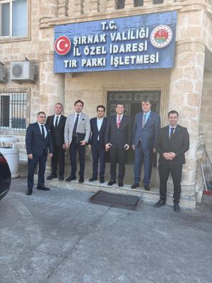 UND, IRU ve TOBB Heyeti Habur GTİ TIR Parkı’nı Ziyaret Etti